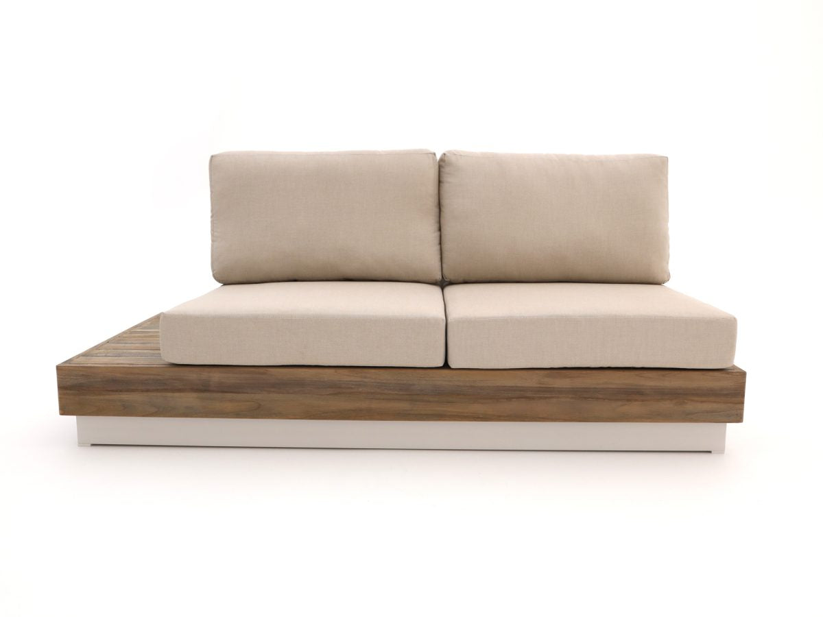 Bellagio hoek loungeset met vuurtafel 5-delig