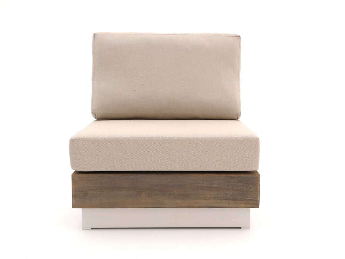 Bellagio hoek loungeset met vuurtafel 5-delig