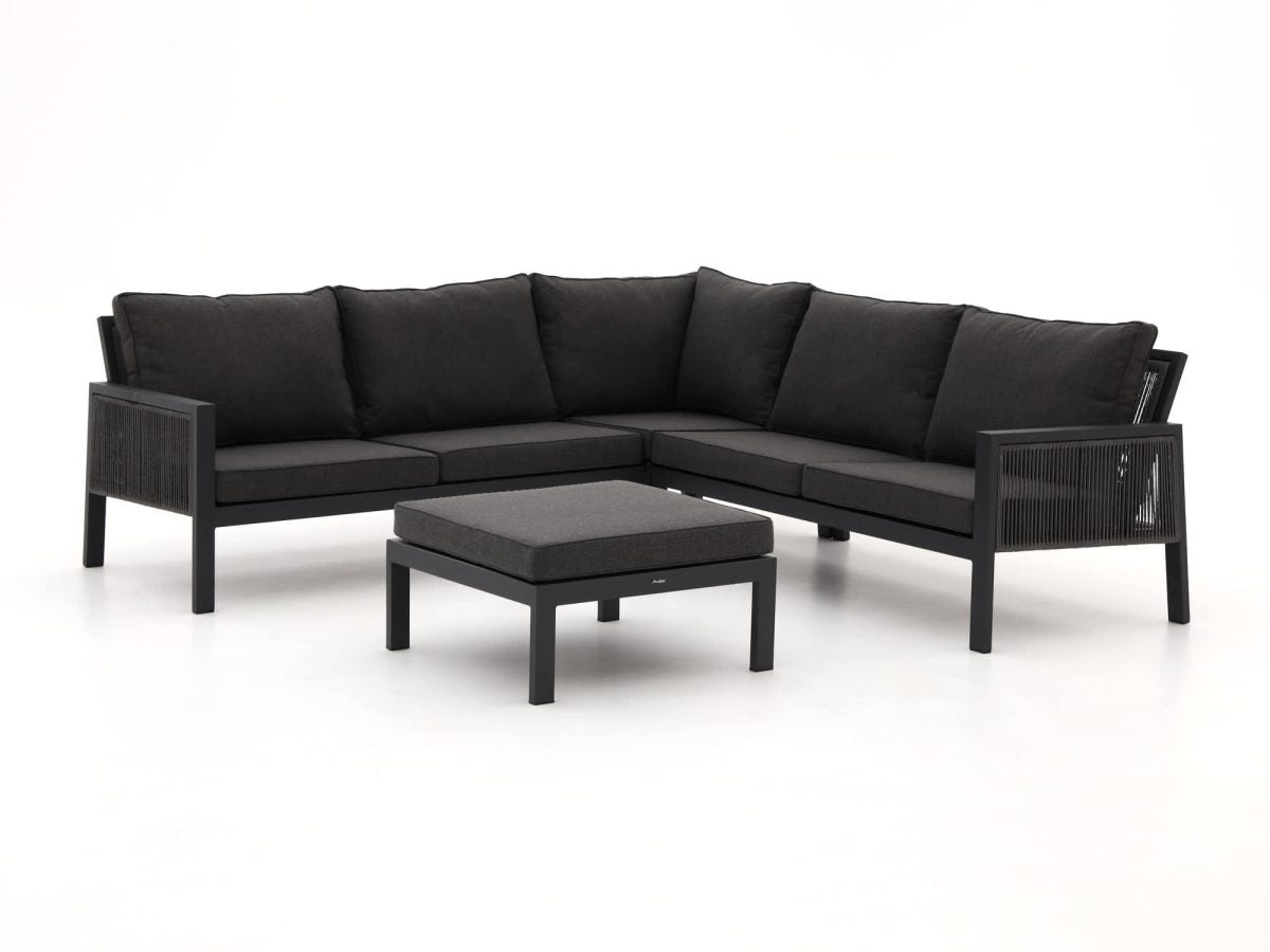 Manifesto Alzano hoek loungeset 4-delig (Zwart)
