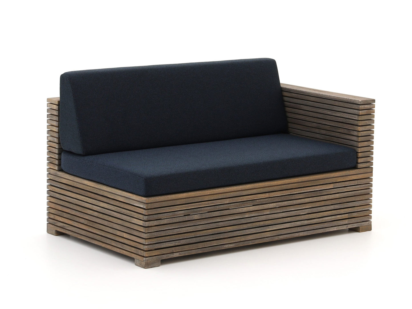 ROUGH-C hoek loungeset 4-delig (Zwart)