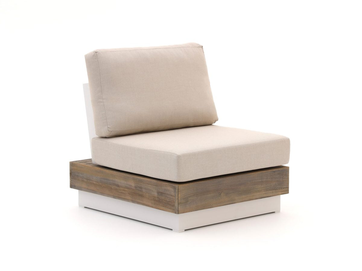 Bellagio hoek loungeset met vuurtafel 5-delig