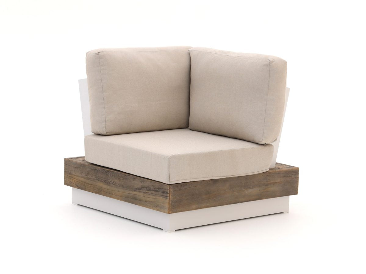 Bellagio hoek loungeset met vuurtafel 5-delig