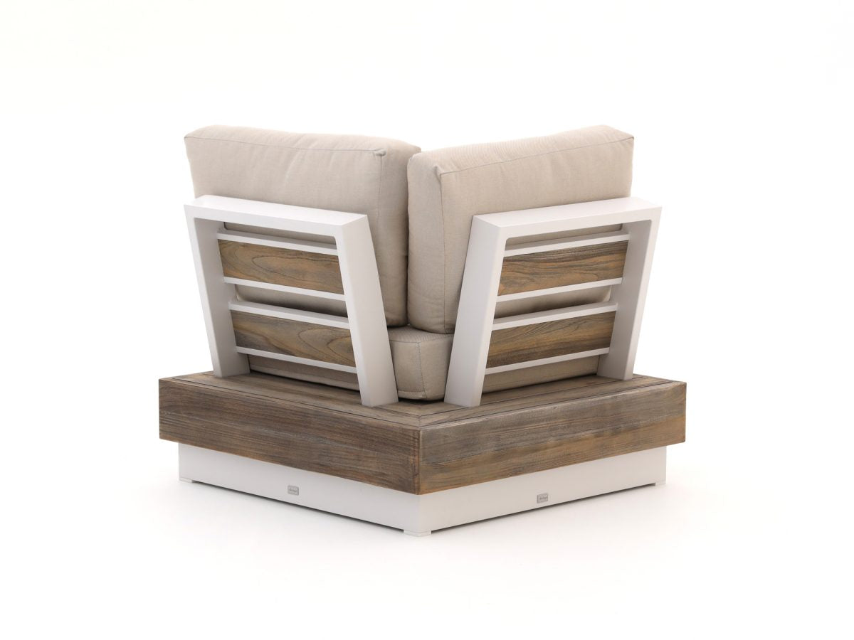 Bellagio hoek loungeset met vuurtafel 5-delig