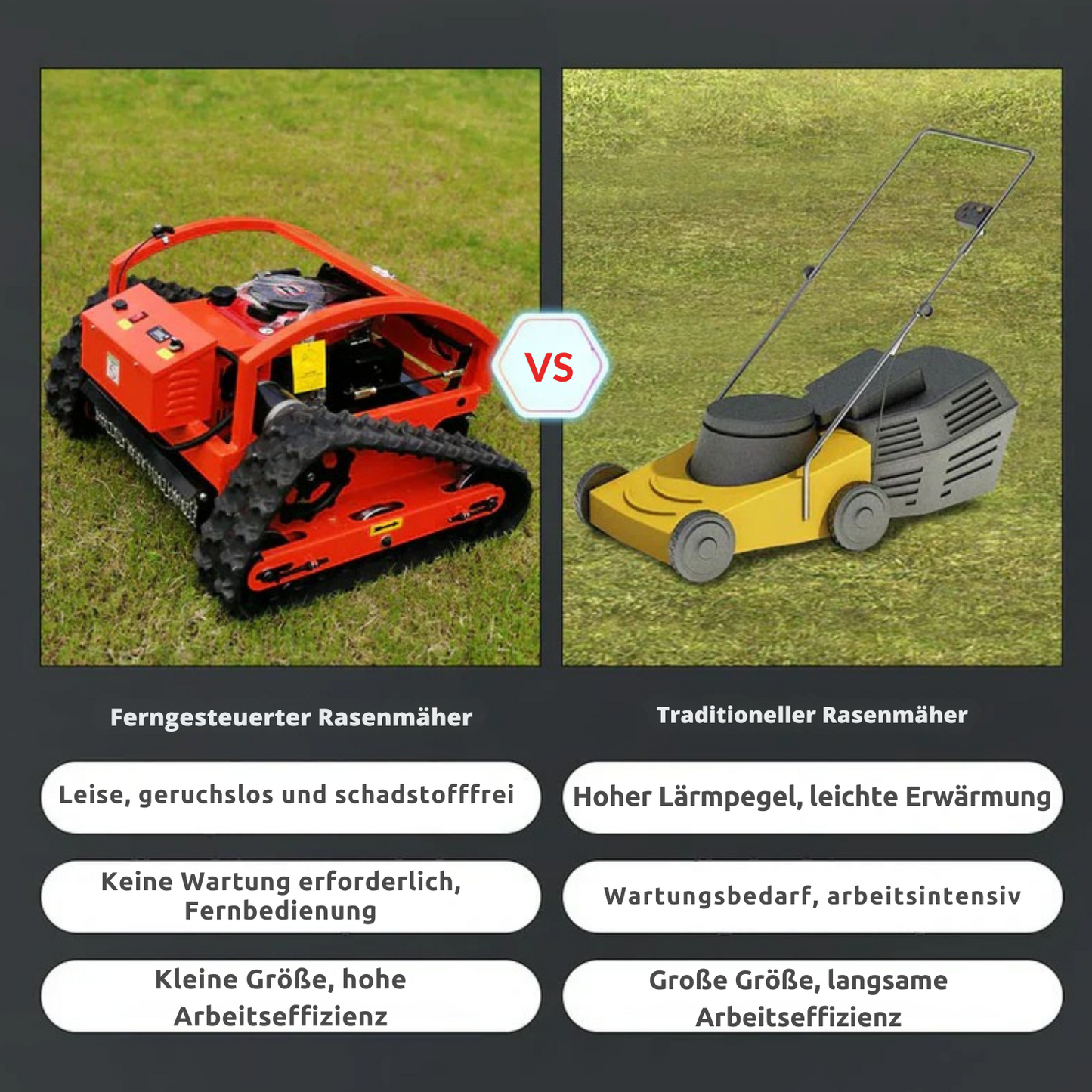 Rasenmäher mit Fernsteuerung