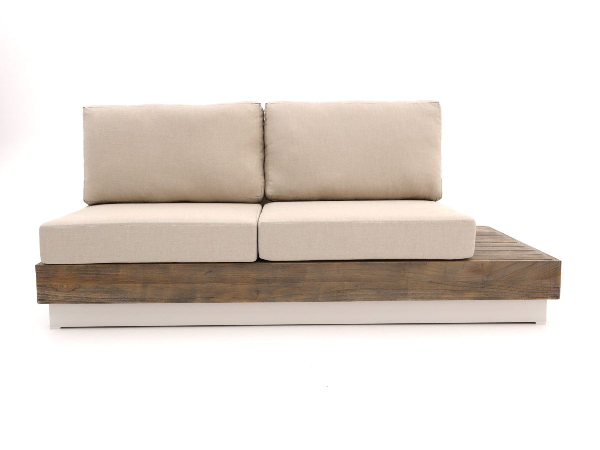 Bellagio hoek loungeset met vuurtafel 5-delig