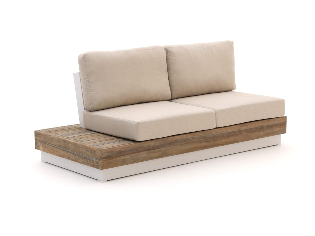 Bellagio hoek loungeset met vuurtafel 5-delig