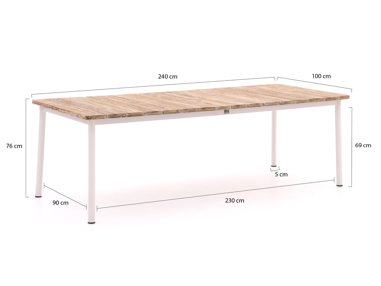Apple Bee Milou 240cm dining tuinset 7-delig