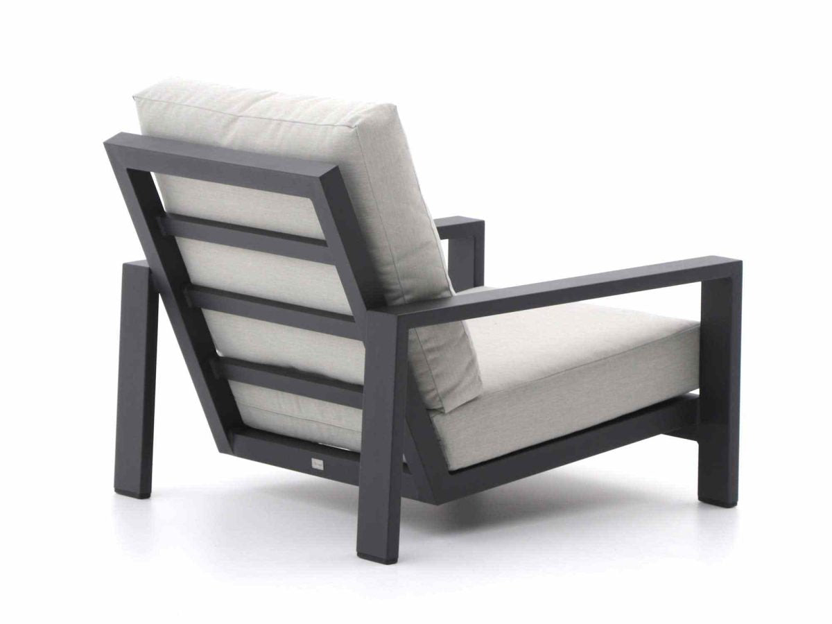 Bellagio stoel loungeset met vuurtafel 5-delig