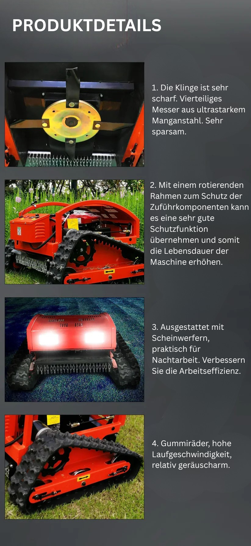 Rasenmäher mit Fernsteuerung