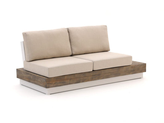 Bellagio hoek loungeset met vuurtafel 5-delig
