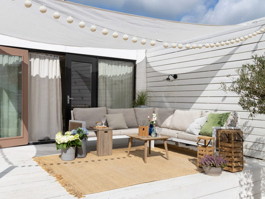 Manifesto Alzano hoek loungeset 4-delig (Beige)